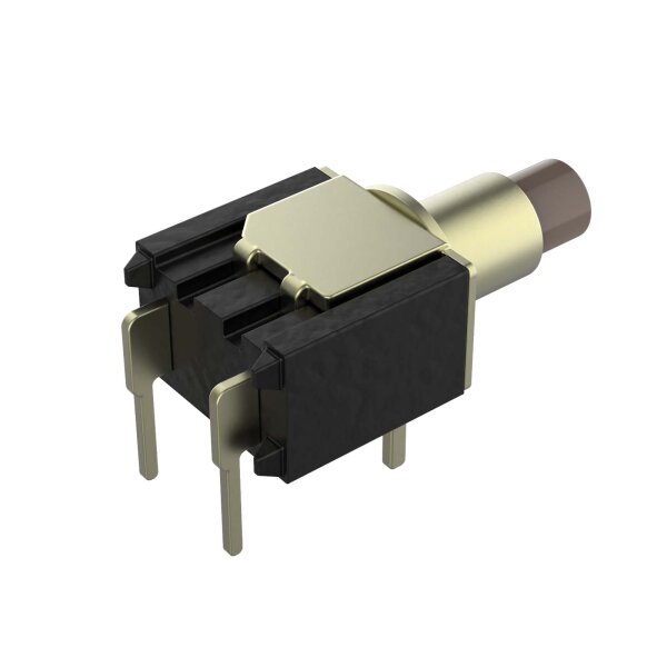 5-1437571-7 Taster, Switch Push Button N.O. SPST Round Plunger 20VAC 20VDC 0.4VA Momentary Contact PC Pins Thru-Hole